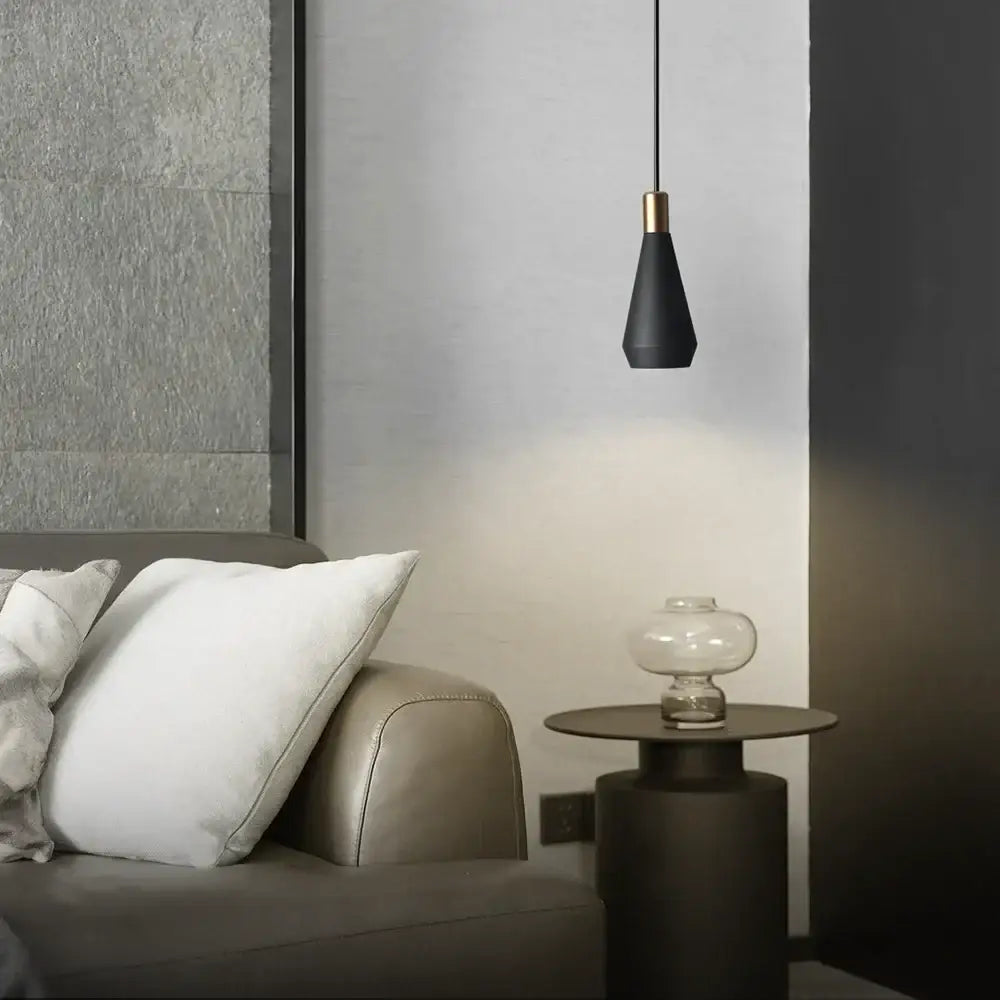 Modern black metal pendant chandelier with gold-toned metal accent ideal for dining room decorbites black metal lighting