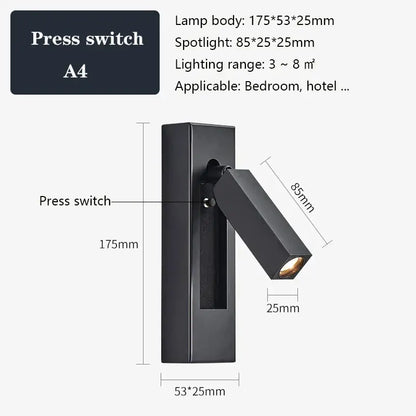 Modern black brass wall sconce with matte finish adjustable arm and usb port for bedroom reading by decorbites black brass