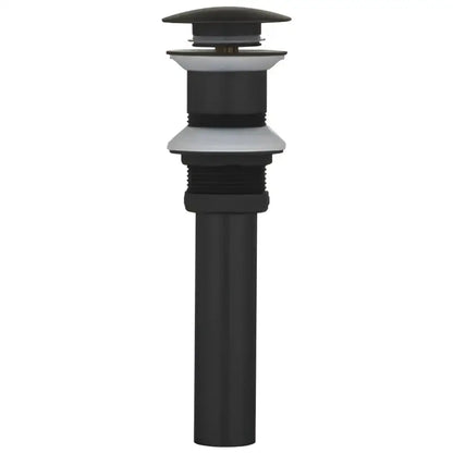Modern black and gold waterfall basin faucet with black matte finish drain and silver-toned accents decorbites black basin
