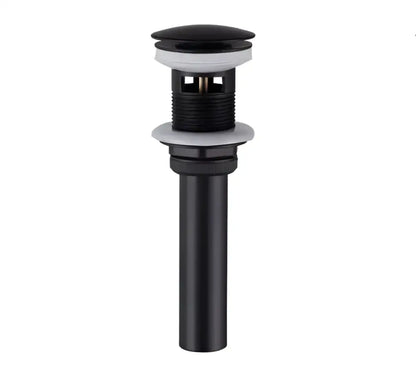 Modern black and grey brass decorbites basin faucet bathroom mixer tap with black matte sink drain and white rubber gaskets