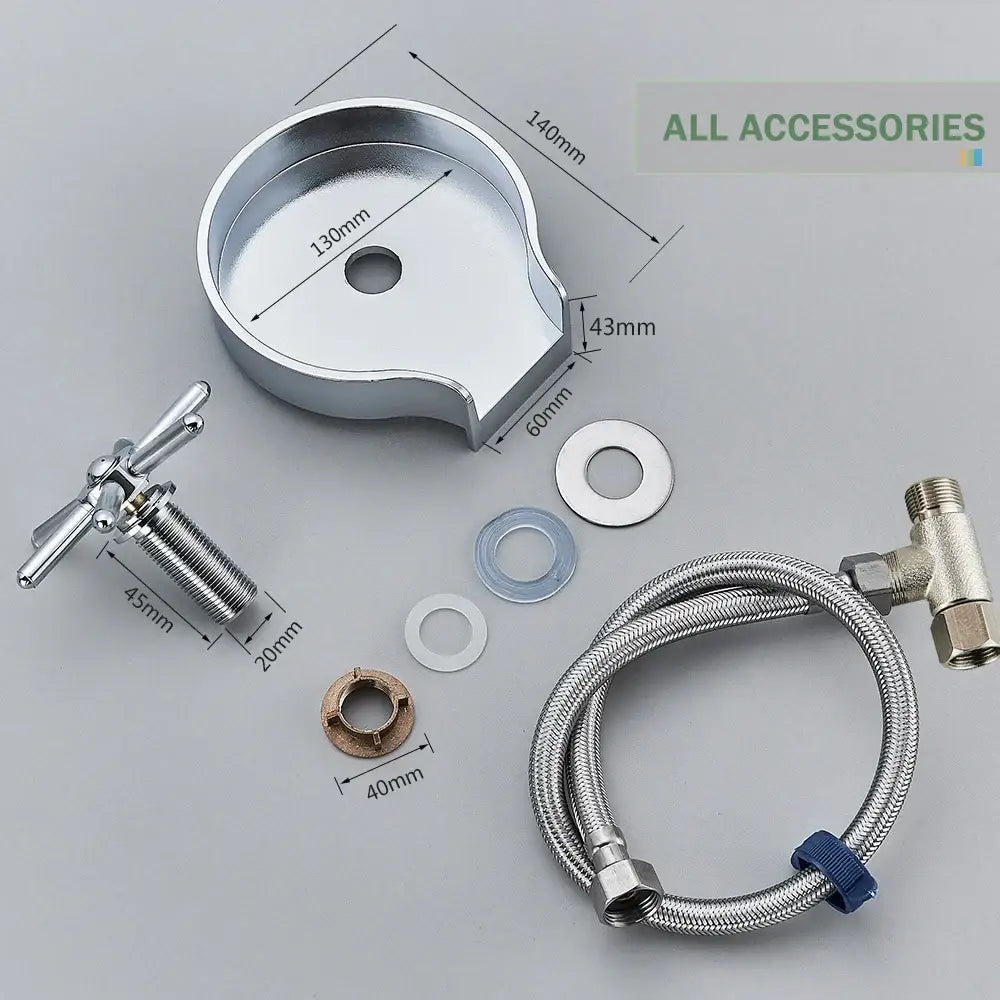 Modern black high pressure glass cup washer with chrome-finished faucet mounting plate for secure decorbites glass cup installation