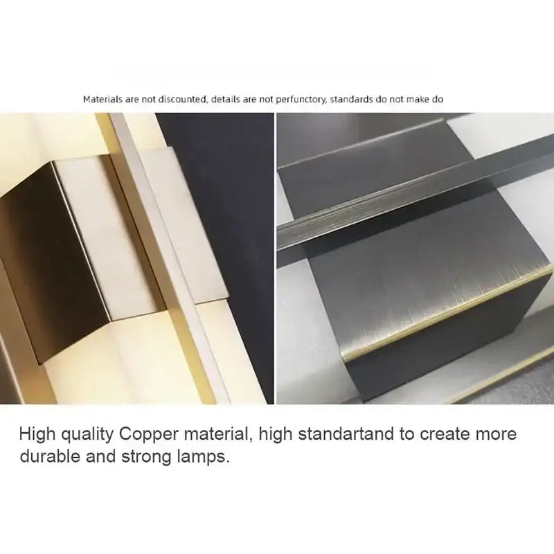 Modern black imitation marble led wall light featuring high-quality copper fixtures with brushed metallic finish for decorbites led wall lighting