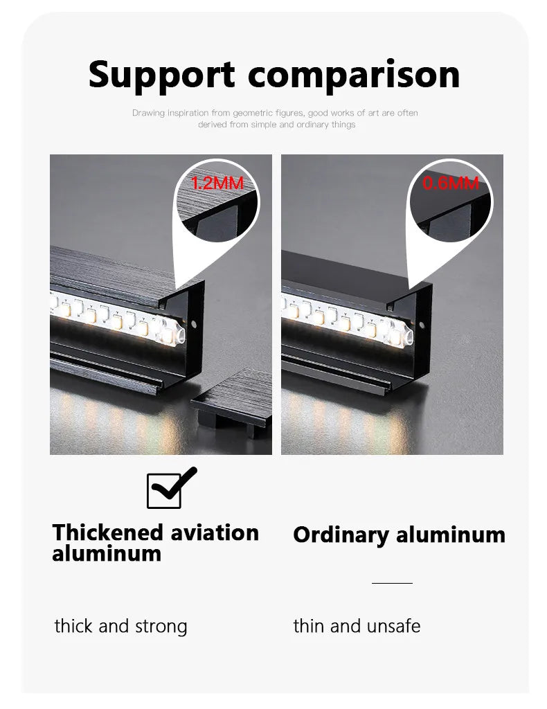 Modern Black LED Chandelier Lights for Bedroom and Living Room