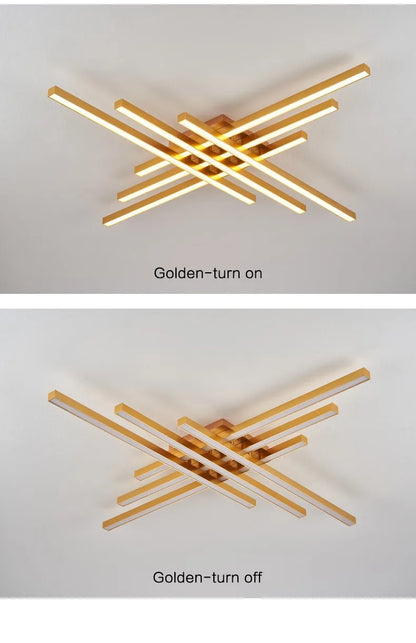 Modern Black LED Chandelier Lights for Bedroom and Living Room