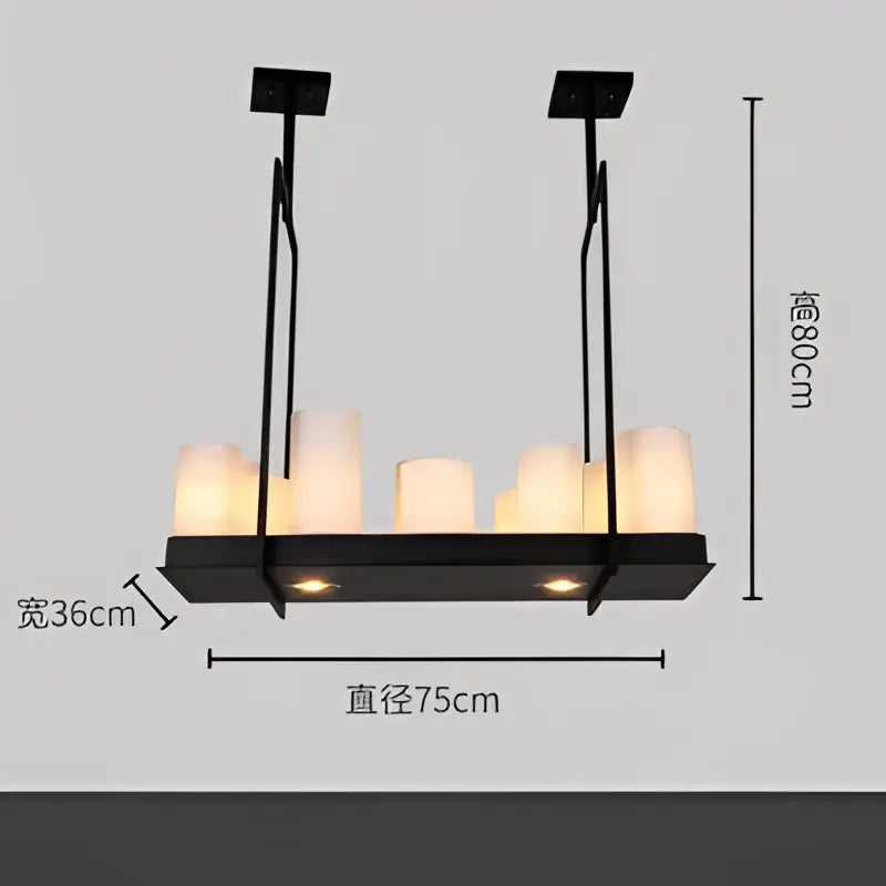 Modern black led chandelier with wine glass rack featuring multiple candle-style lights glass led chandelier for dining room