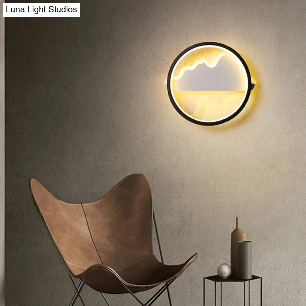 DecorBites™ DecorBites™ Modern Black LED Flushmount Ceiling Light for Minimalist Bedroom Décor