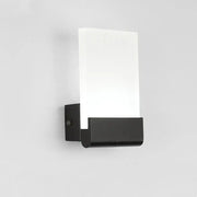 Modern black led wall lamp with frosted glass diffuser ideal as a wall lamp for living room or bedroom lighting