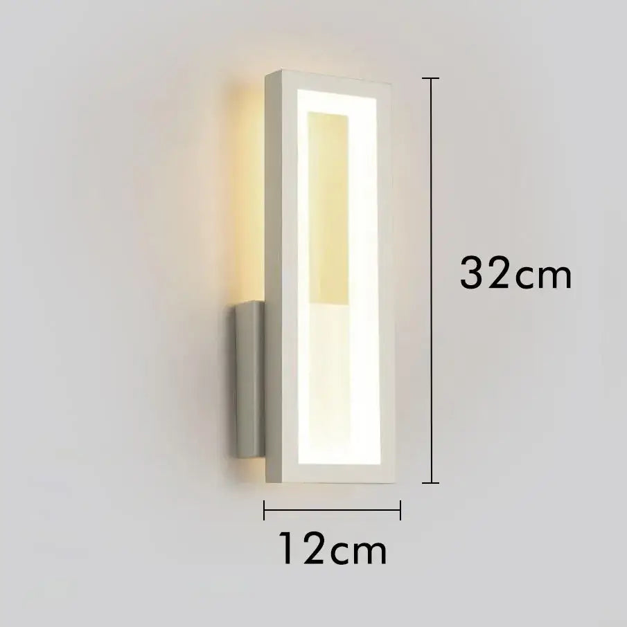 Modern black led wall sconce with sleek white frame and warm lighting for bedroom decorbites led wall sconce