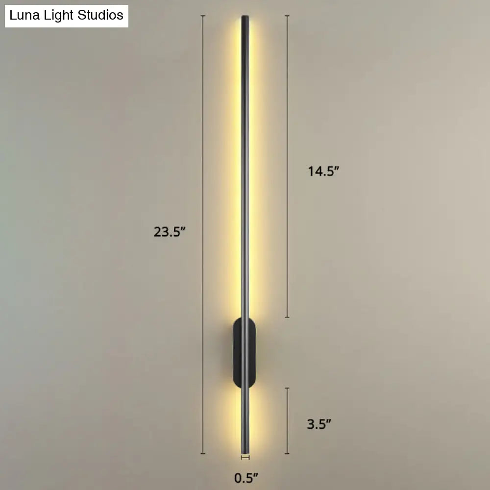DecorBites™ DecorBites™ Modern Black LED Wall Sconce for Living Room - Stylish Metallic Fixture