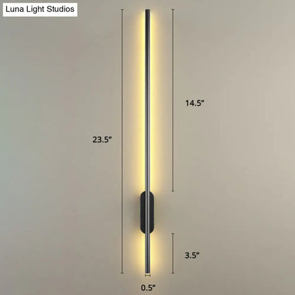 DecorBites™ DecorBites™ Modern Black LED Wall Sconce for Living Room - Stylish Metallic Fixture
