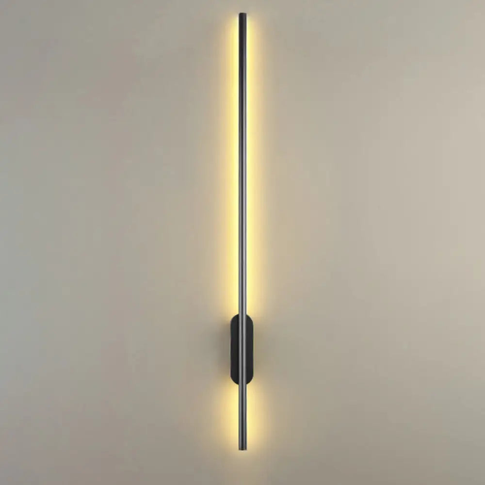 DecorBites™ DecorBites™ Modern Black LED Wall Sconce for Living Room - Stylish Metallic Fixture