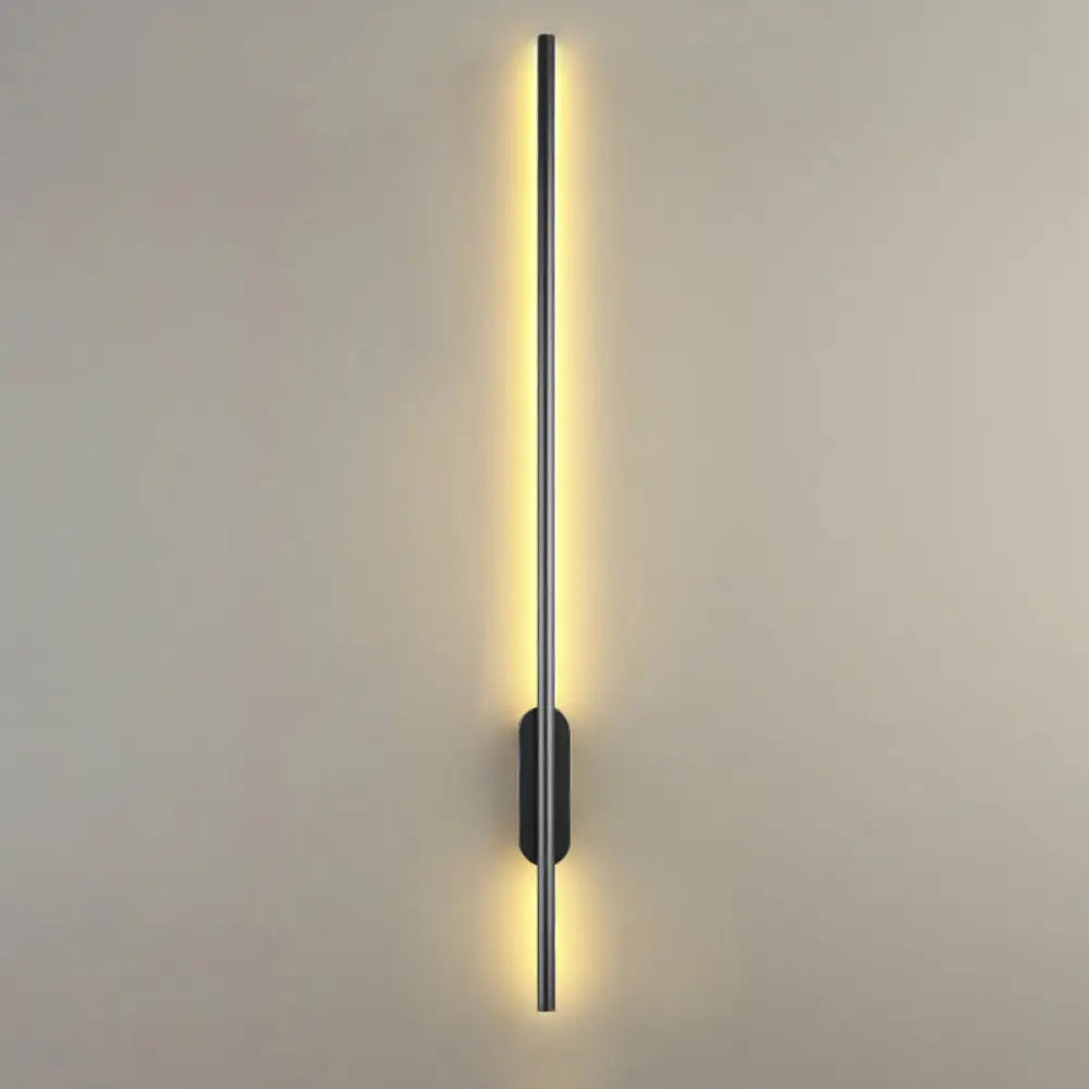 DecorBites™ DecorBites™ Modern Black LED Wall Sconce for Living Room - Stylish Metallic Fixture