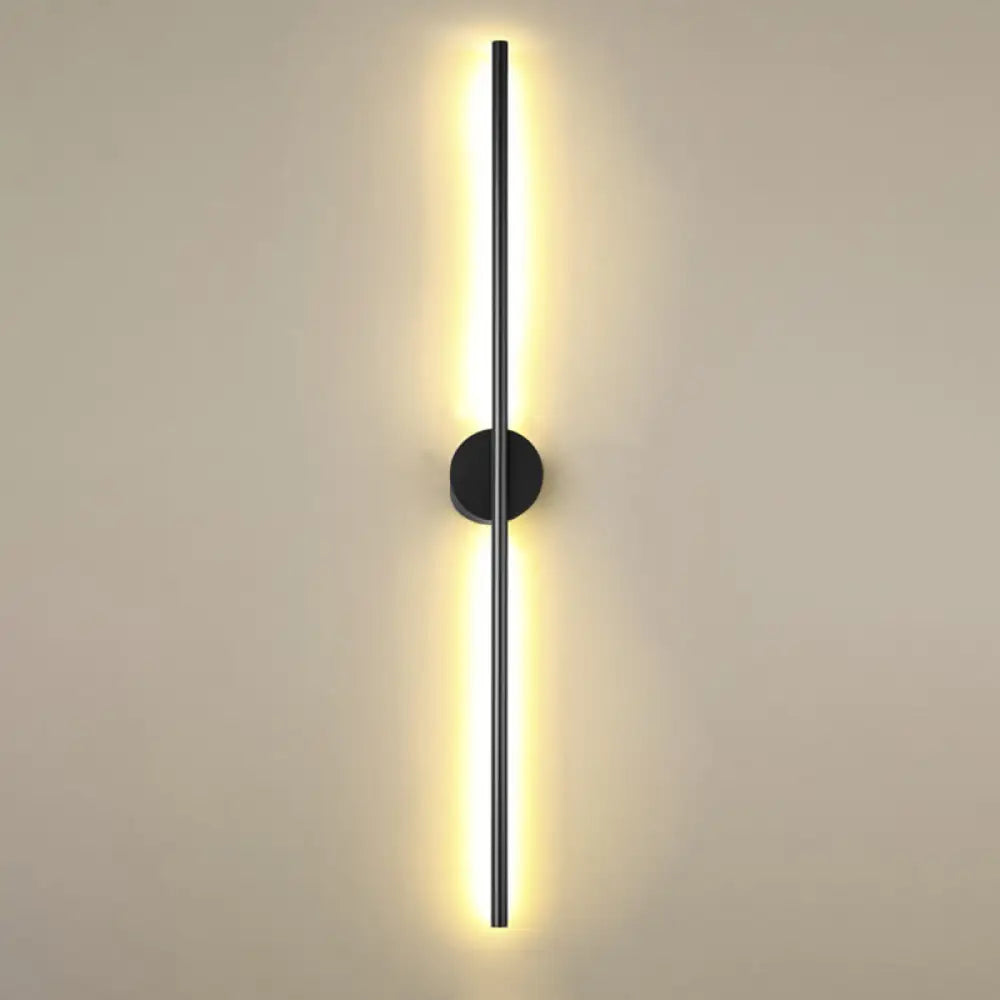 DecorBites™ DecorBites™ Modern Black LED Wall Sconce for Living Room - Stylish Metallic Fixture