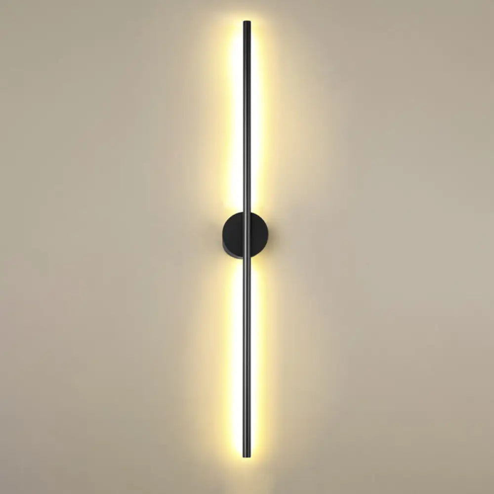 DecorBites™ DecorBites™ Modern Black LED Wall Sconce for Living Room - Stylish Metallic Fixture