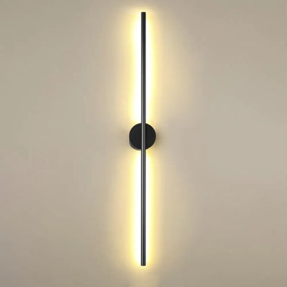 DecorBites™ DecorBites™ Modern Black LED Wall Sconce for Living Room - Stylish Metallic Fixture