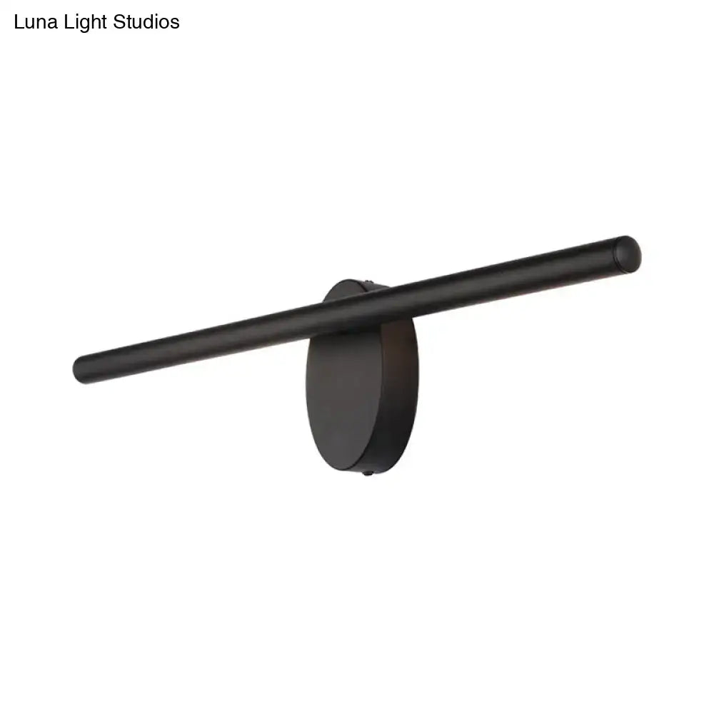 Modern black led wall sconce with acrylic shade 220v-240v 110v-120v wall-mounted light fixture for bathroom lighting