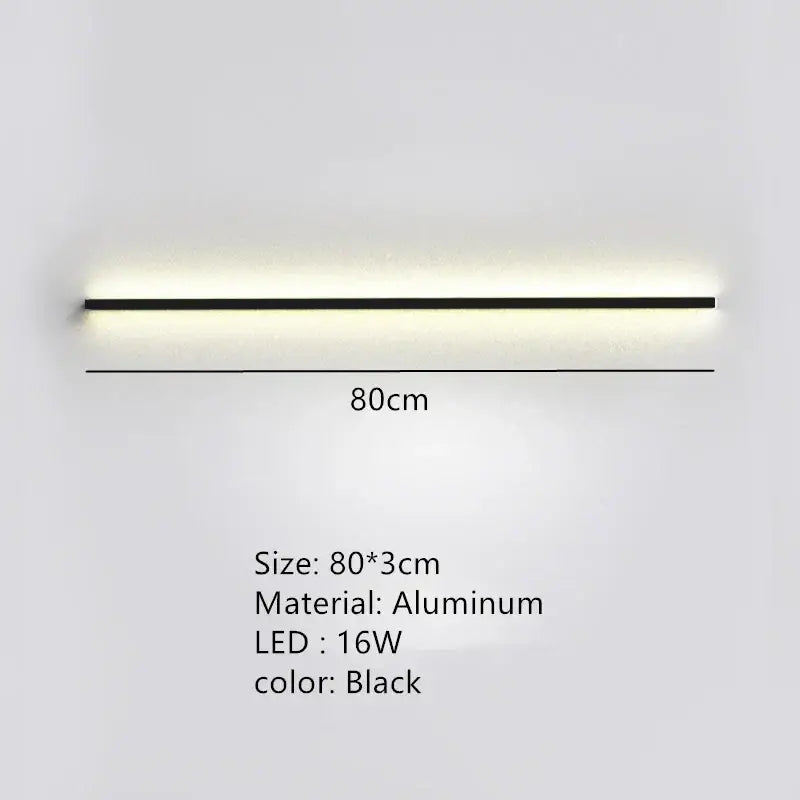 Black aluminum led wall sconce with sleek modern design featuring wall lights dimming for bedroom decorbites led wall use