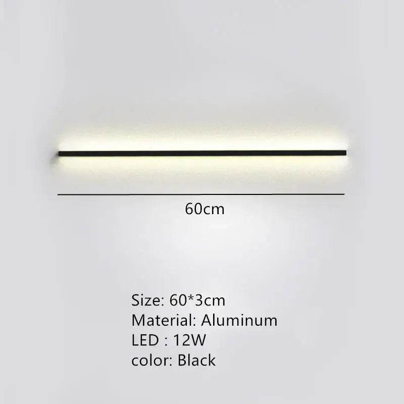 Modern black aluminum led wall sconce with sleek design featuring wall lights dimming ideal for bedroom decorbites led wall