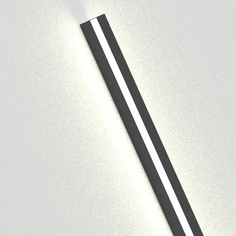Modern black linear led wall lights dimming with black and white striped led strip light for bedroom decorbites led wall use