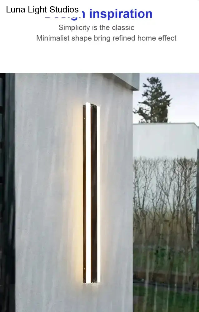 Minimalist decorbites outdoor aluminium wall mounted lamp with sleek black white finish emitting warm ambient light