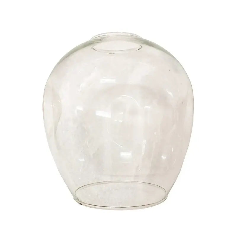 Clear glass lampshade with rounded shape on modern black metal decorbites glass chandelier for dining room