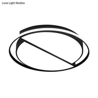 DecorBites™ DecorBites™ Modern Black Metal LED Ceiling Light for Study Room - Splicing Round Design