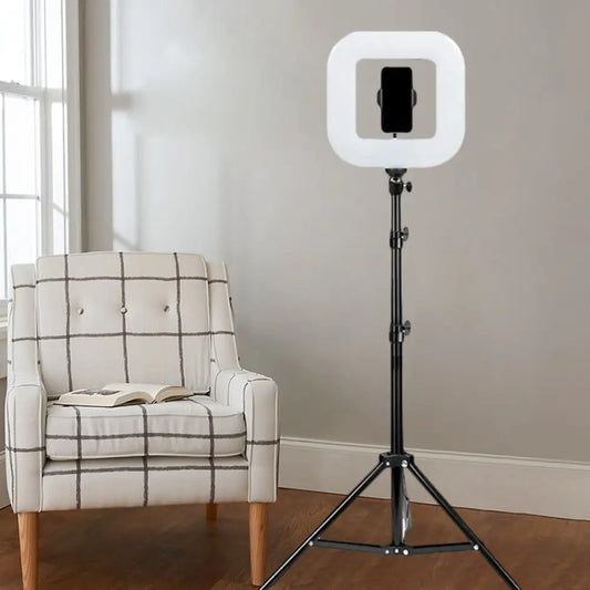 DecorBites™ DecorBites™ Modern Black Metal LED Vanity Lamp with USB & Tripod Stand