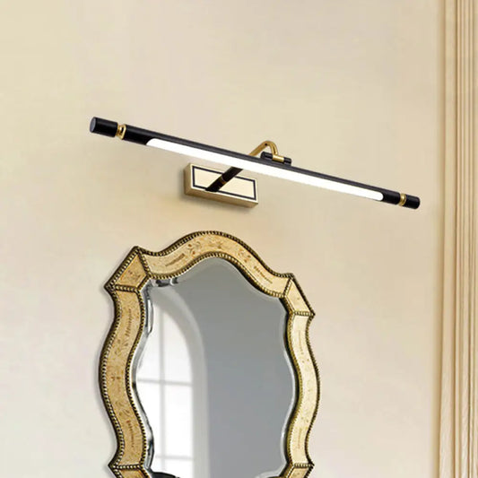 DecorBites™ DecorBites™ Modern Black Metal LED Vanity Sconce Light for Contemporary Bathroom