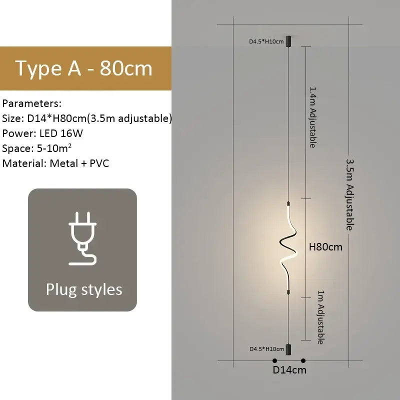Modern black minimalist led floor lamp with adjustable curved white light fixture and metal base for living room