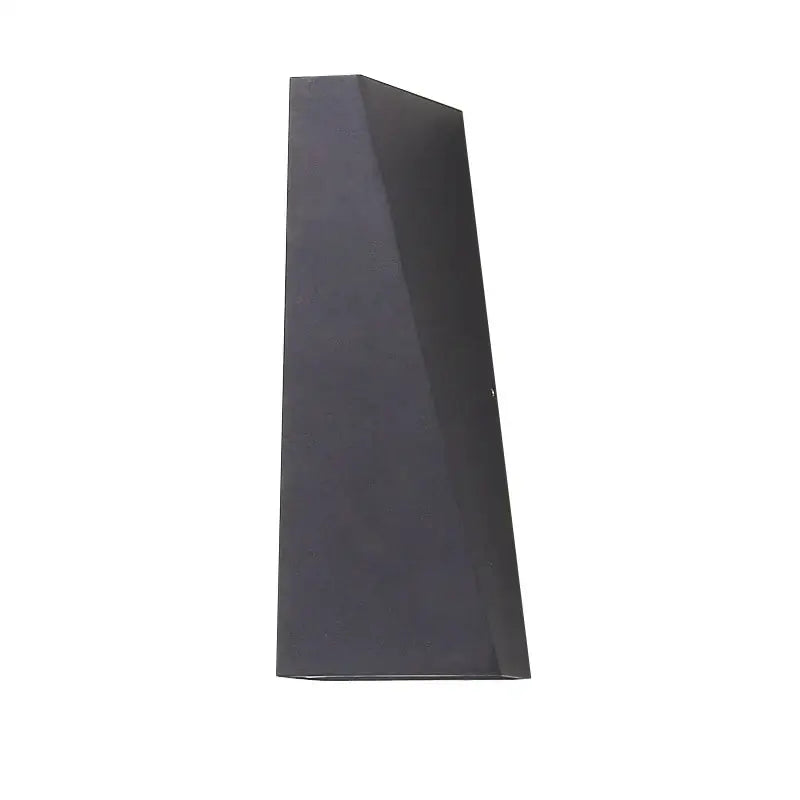 Modern black matte-finished rectangular led wall lamp with angular minimalist design for bedroom sconce decorbites dual head