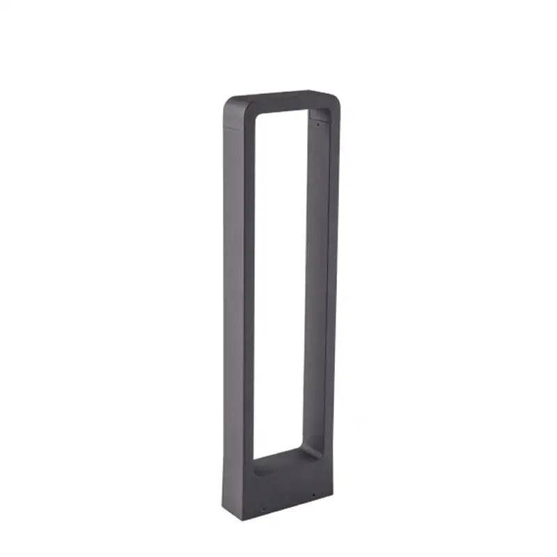 Modern black rectangular led lawn light with sleek minimalist design and matte finish for garden landscape lighting