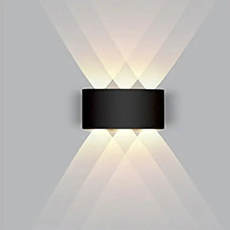 Modern black rectangular led wall lamp with sleek design emitting warm angular light for living room decorbites led wall
