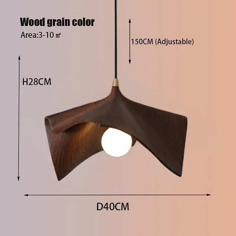 Modern black resin led pendant chandelier featuring a dark wood grain pendant light with adjustable hanging length decorbites black resin