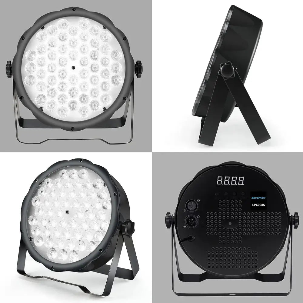 Black gettoffset lpc08s led par stage light with 42 white leds in durable housing for decorbites big dipper party room lighting