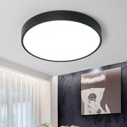 Modern black round dimmable led ceiling light by decorbites with sleek design ideal for bedroom lighting decor