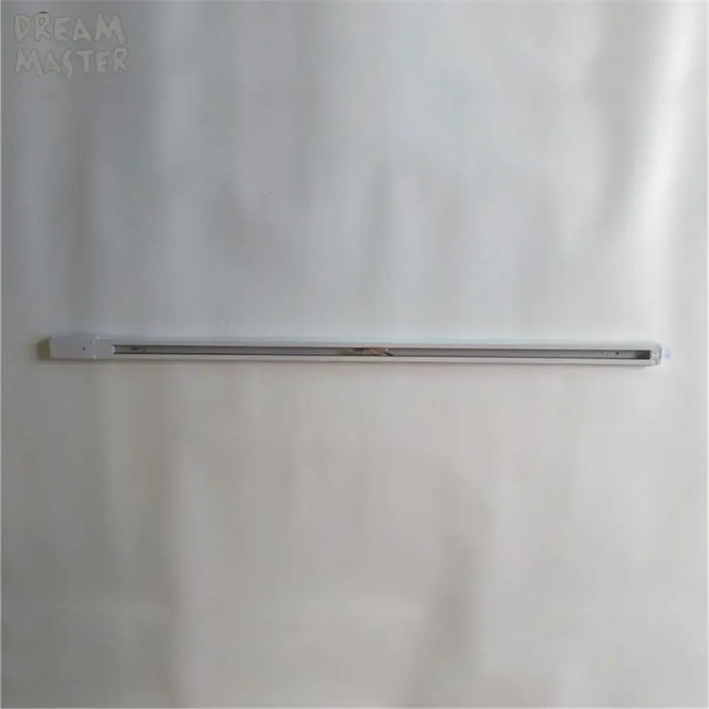 A sleek silver led light strip with slim profile and end caps for decorbites ceiling track rail connector set