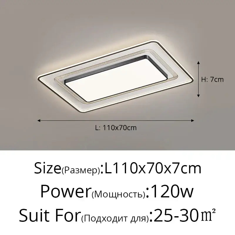 Modern black square led ceiling light with sleek silver frame and frosted glass panel for living room decorbites led ceiling use