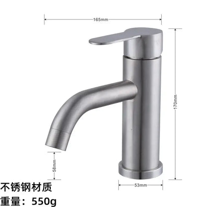 Modern black stainless steel single handle bathroom mixer faucet with a sleek brushed stainless steel finish decorbites black stainless