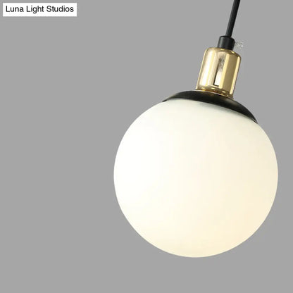 Lámpara de araña moderna negra con forma de estrella y cristal opalino - Elegante lámpara colgante para dormitorio - 4/7/9 luces