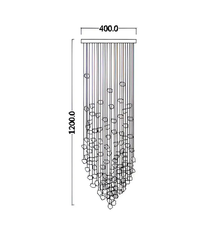 Modern black stone crystal chandelier with sleek cascading glass orbs ideal as a decorbites crystal chandelier hallway pendant light