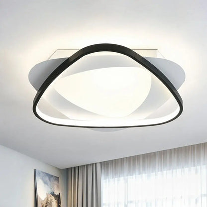 DecorBites™ DecorBites™ Modern Black Triangle Flush LED Ceiling Light for Bedrooms