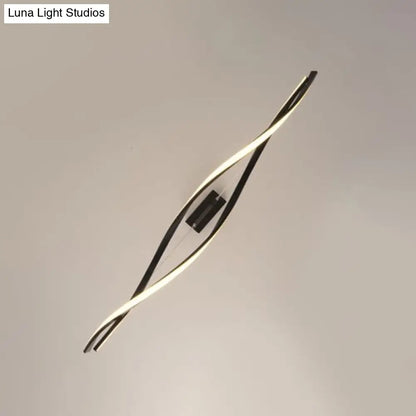 ديكوربايتس™ مصباح LED حديث باللون الأسود مع تصميم ثريا من الألومنيوم - مثالي للمطاعم