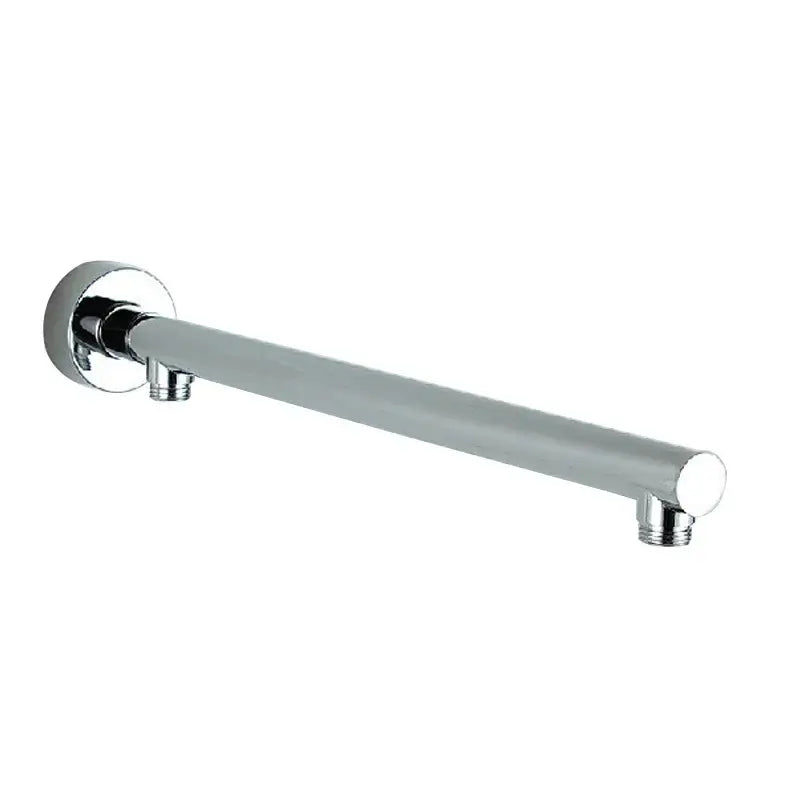 Modern black ultrathin rainfall shower head set featuring a chrome finished sleek overhead shower arm with polished metallic finish