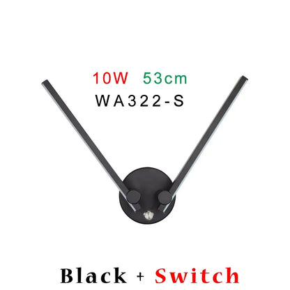 Modern black v-shaped double arm adjustable wall light with two angled arms and central circular base for bedroom decorbites double arm wall light