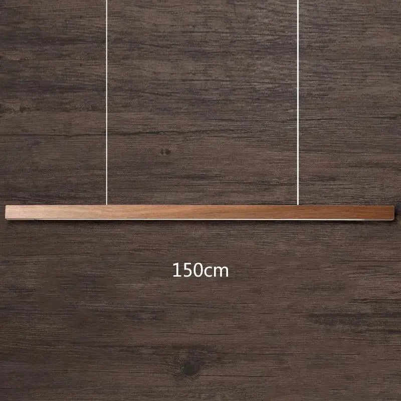 Modern black walnut led pendant light with natural wood finish for black walnut dining decorbites pendant light