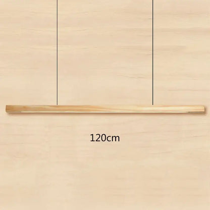 Modern black walnut led pendant light with natural finish 120cm long ideal for black walnut dining decorbites pendant light