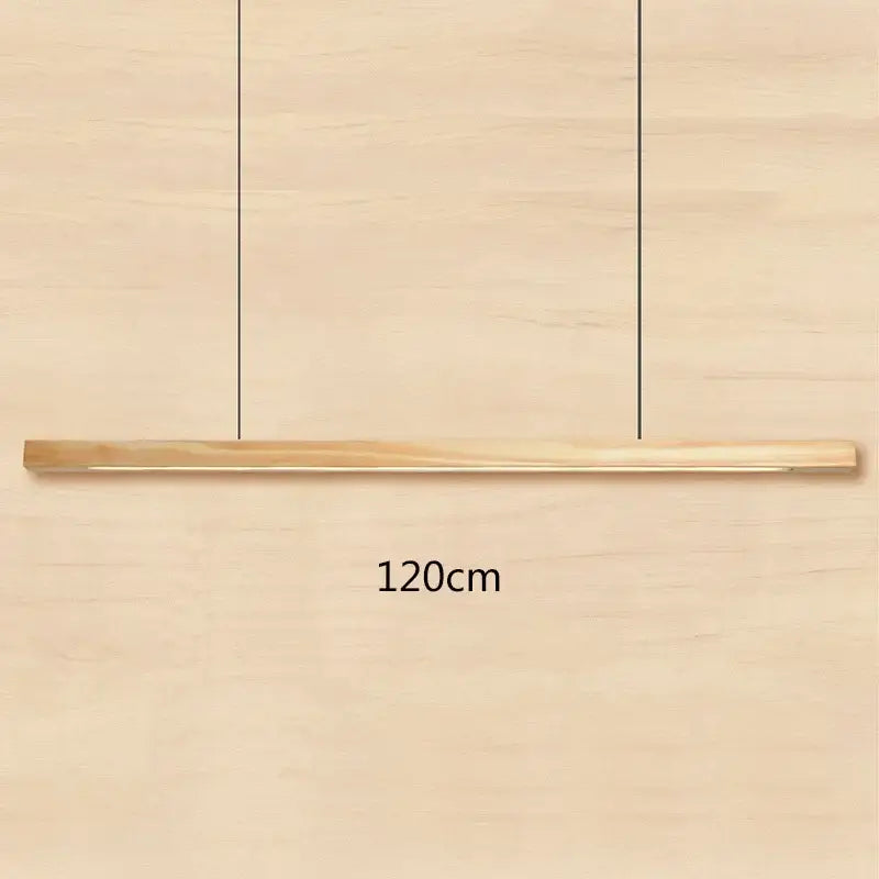 Modern black walnut led pendant light with natural finish 120cm long ideal for black walnut dining decorbites pendant light