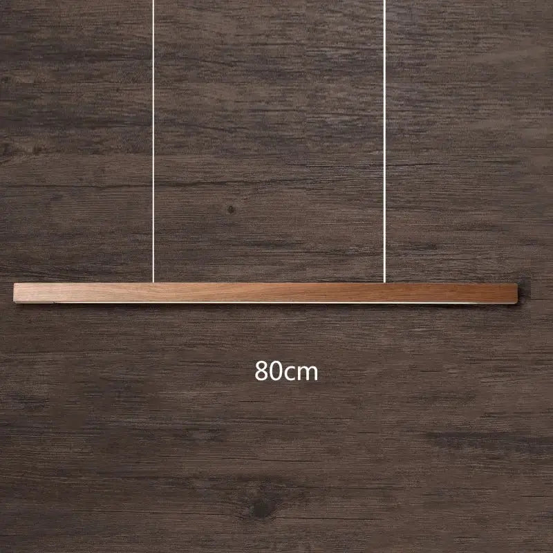 Modern black walnut led pendant light with smooth finish and natural wood grain for black walnut dining decorbites style