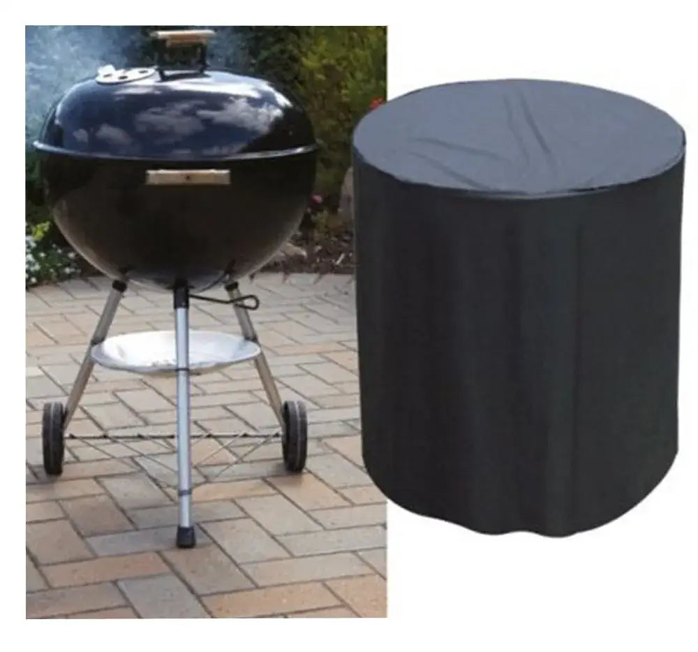 Modern black waterproof bbq grill cover made of durable material for outdoor kitchen grill protection