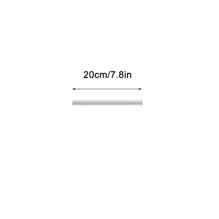 A sleek silver metal rod 20cm long for decorbites adjustable beam ceiling spotlight in modern black and white design